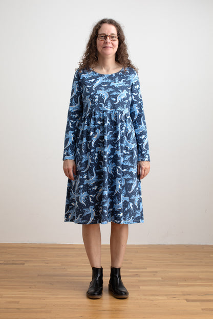 Copenhagen Dress - Dragons Navy
