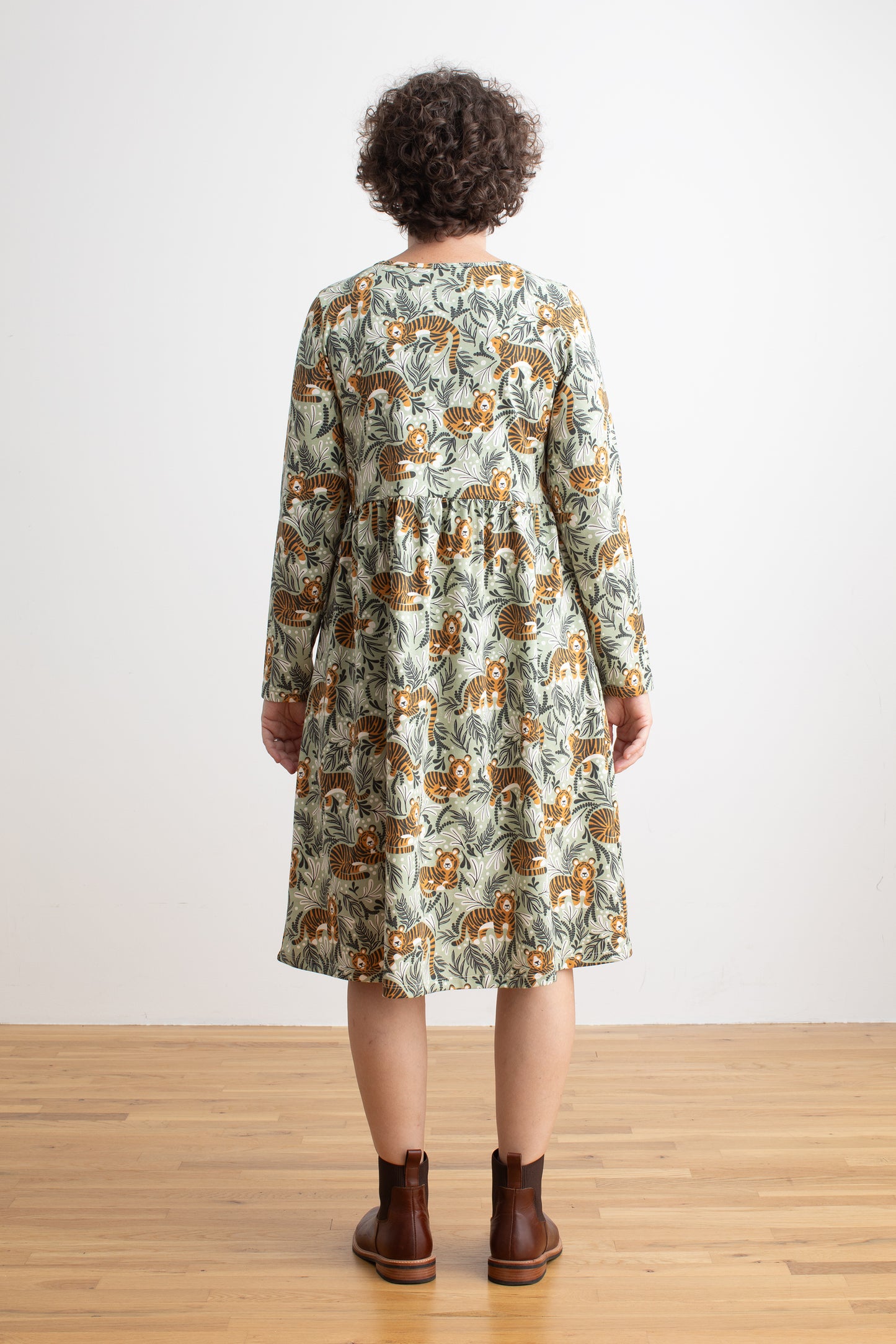 Copenhagen Dress - Dreaming Tigers Green