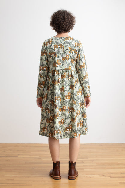 Copenhagen Dress - Dreaming Tigers Green