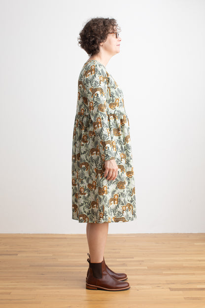 Copenhagen Dress - Dreaming Tigers Green