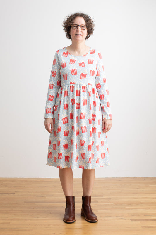 Copenhagen Dress - Popcorn Sky Blue