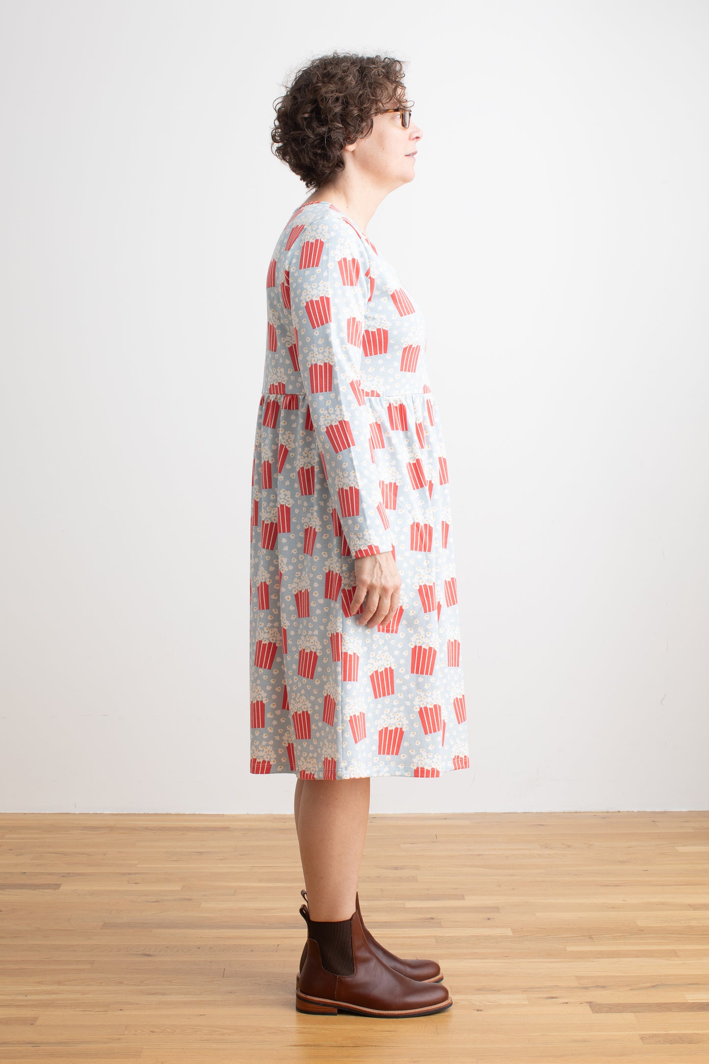 Copenhagen Dress - Popcorn Sky Blue