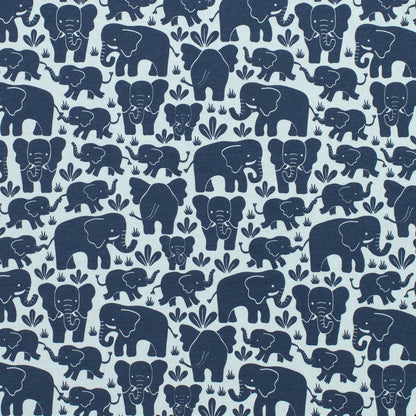 Madison Dress - Elephant Herd Navy