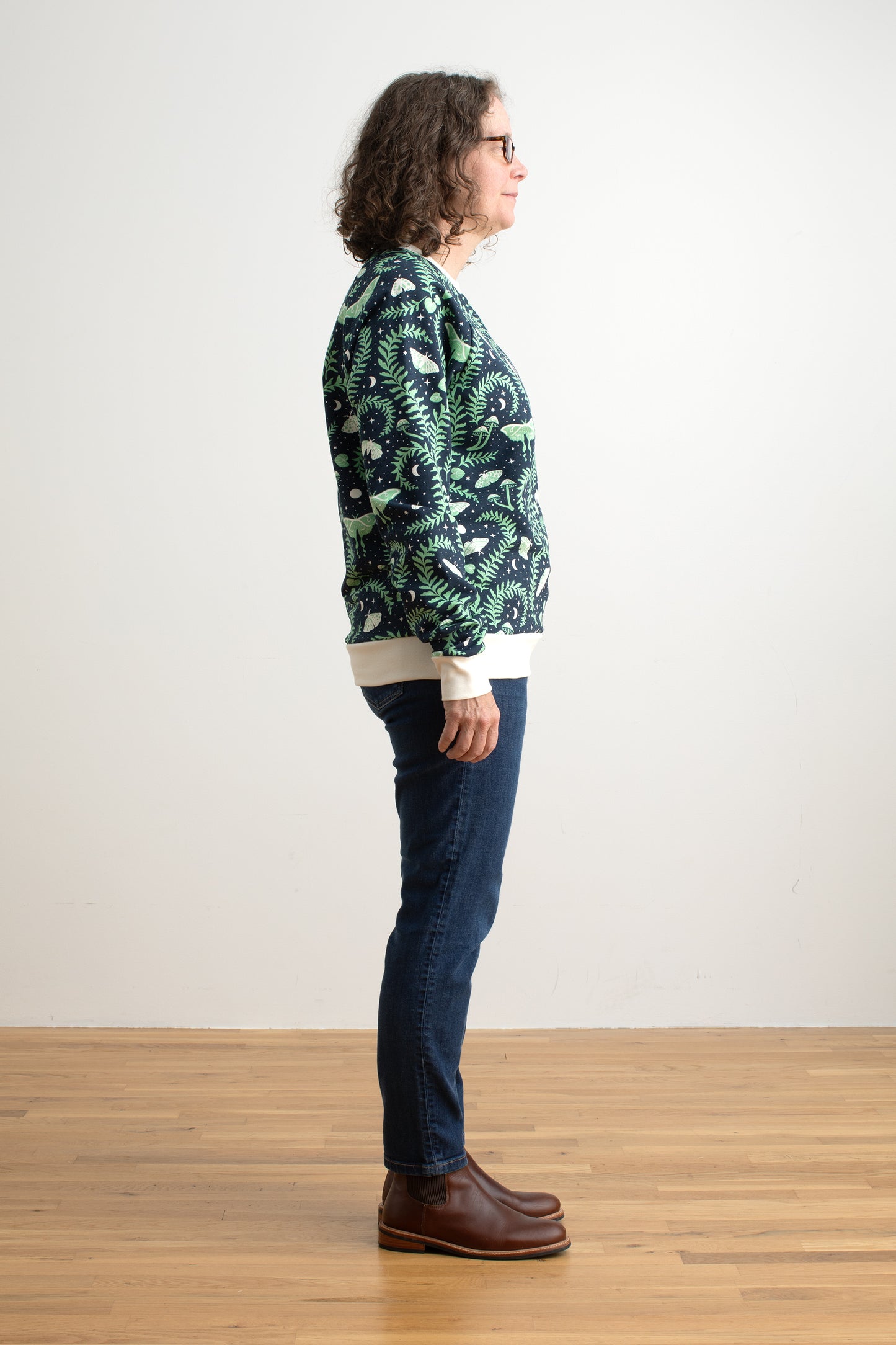 Adult Sweatshirt - Luna Moths Night Sky