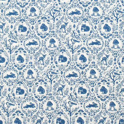 Kids Pajama Set - Animal Tapestry Delft Blue