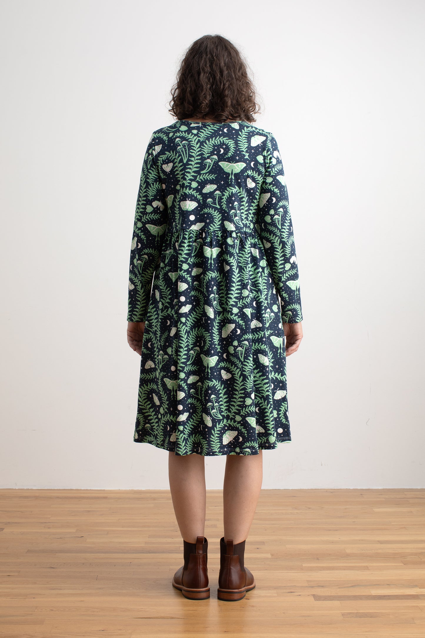 Copenhagen Dress - Luna Moths Night Sky