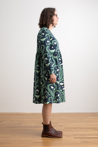 Copenhagen Dress - Luna Moths Night Sky
