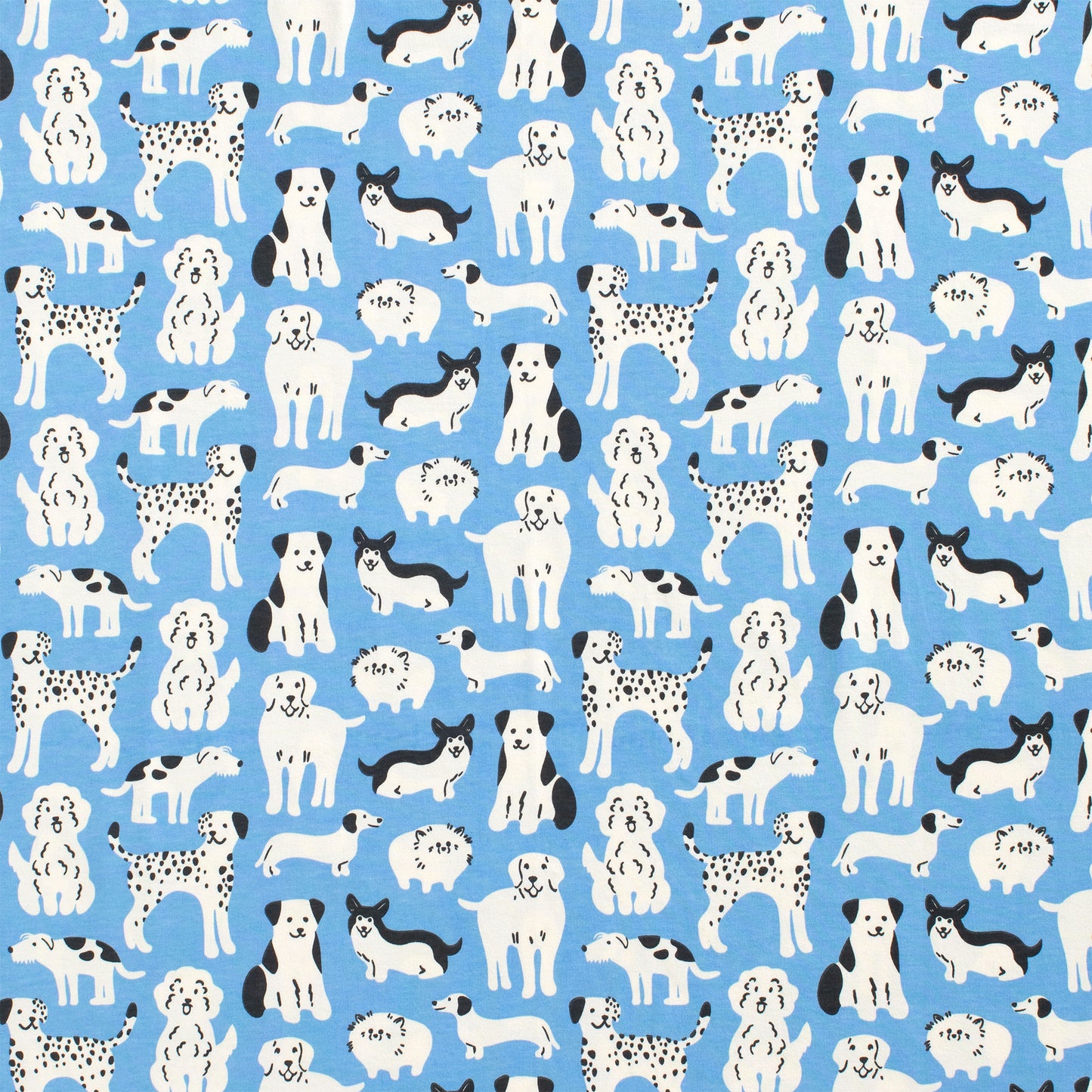 Long-Sleeve Tee - Dog Parade Blue