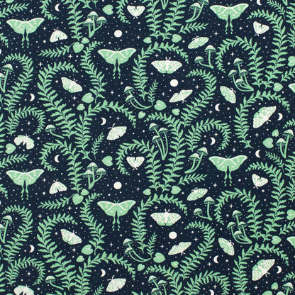 Long Sleeve Snapsuit - Luna Moths Night Sky
