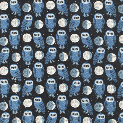 Sweatpants - Midnight Owls Charcoal & Blue