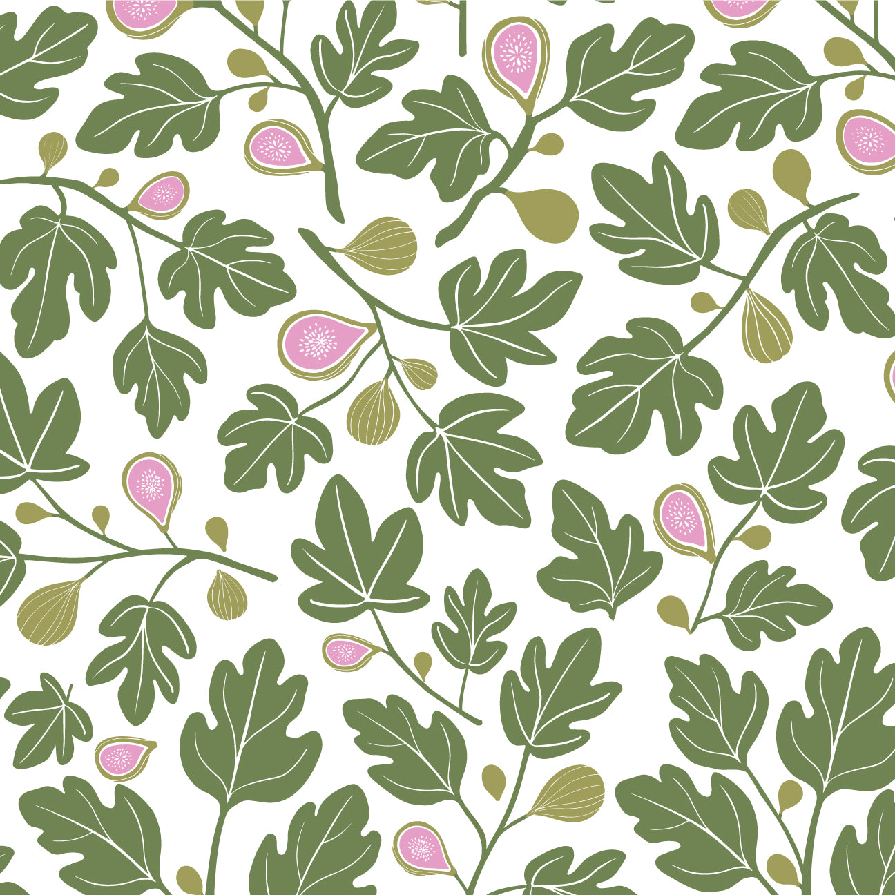 French Terry Shorts - Figs Green