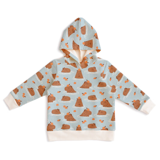 Hoodie - Capybaras Blue