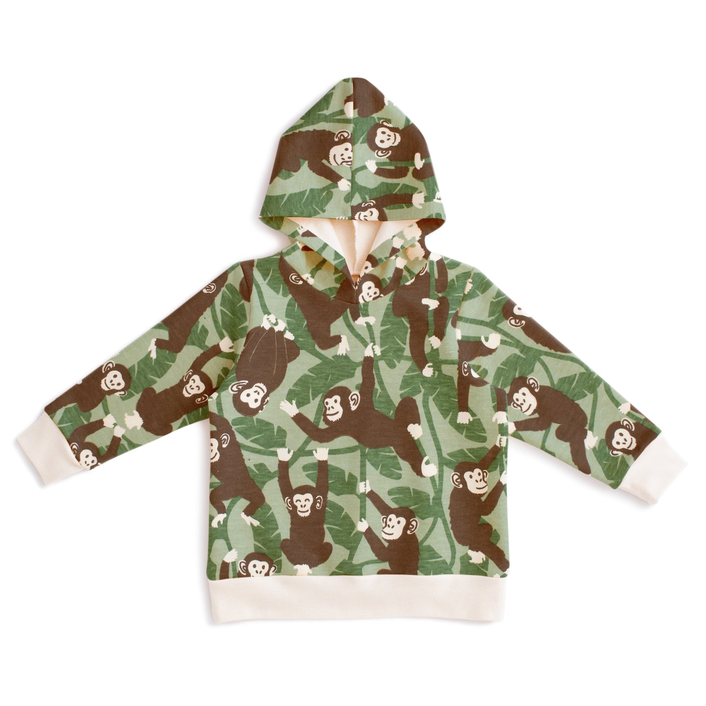 Hoodie - Chimpanzees Green