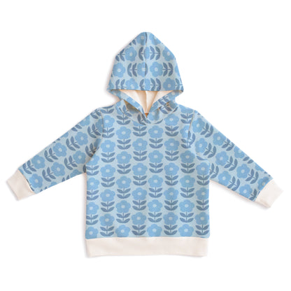 Hoodie - Danish Flowers Blue