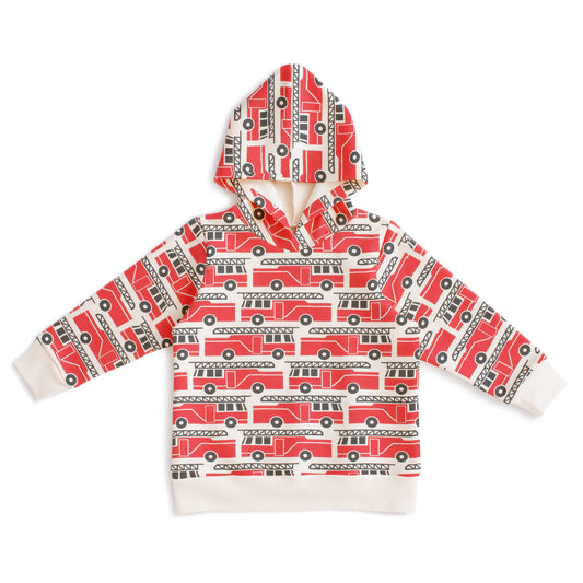Hoodie - Firetrucks Red