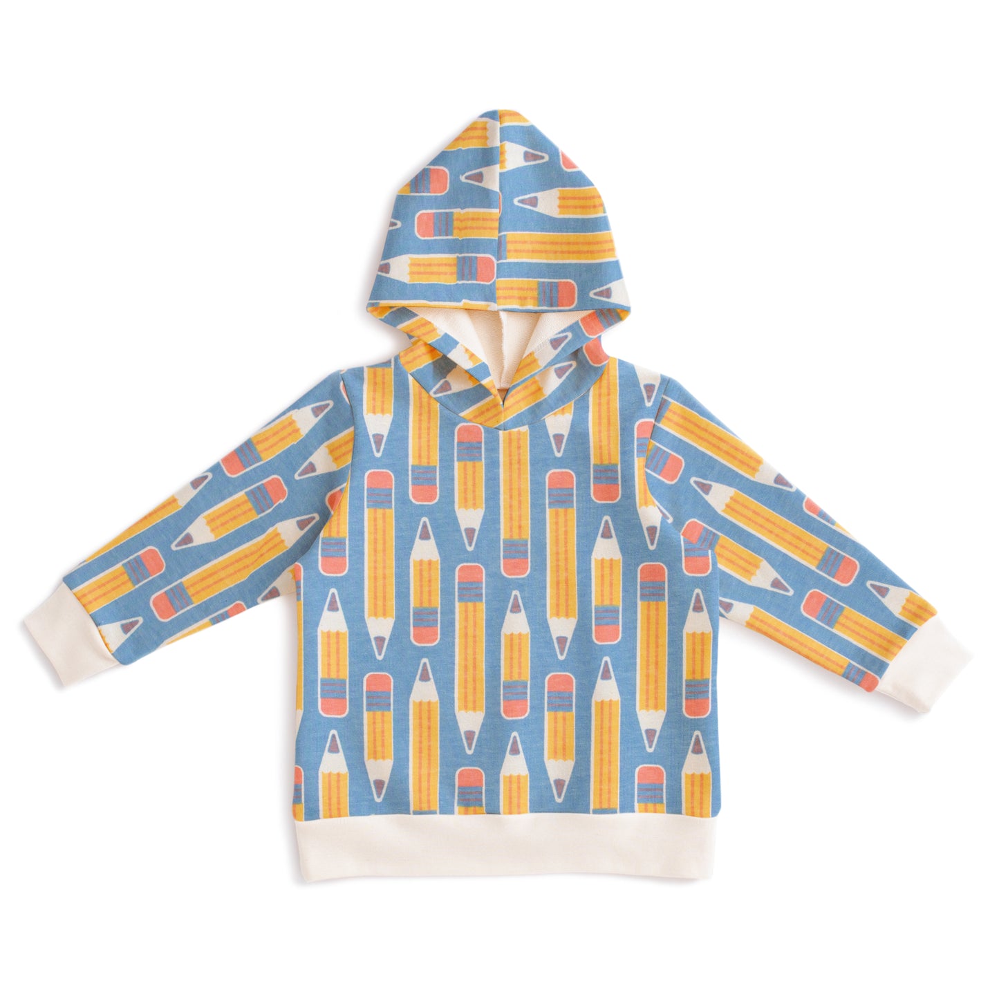 Hoodie - Pencils Blue