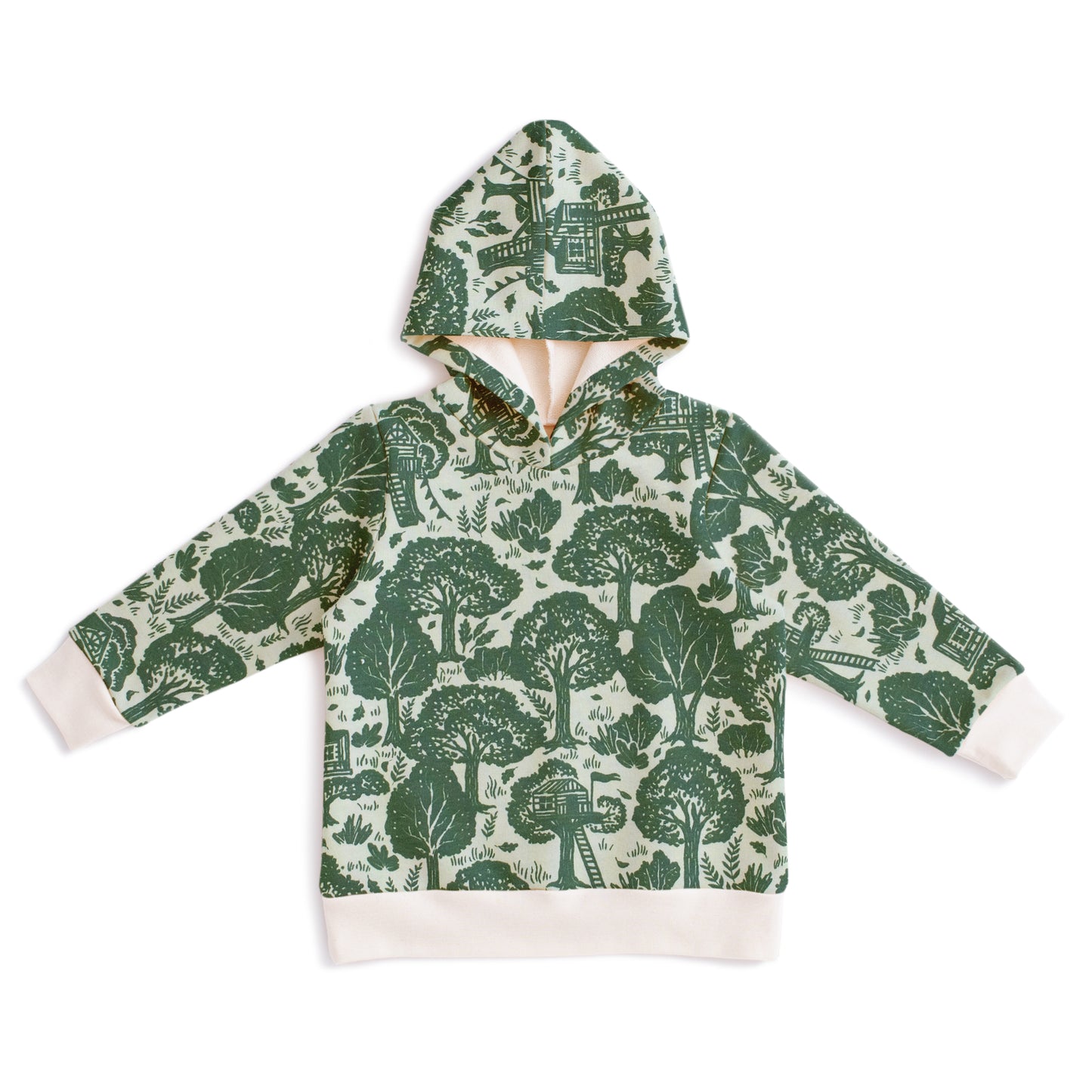 Hoodie - Treehouses Green