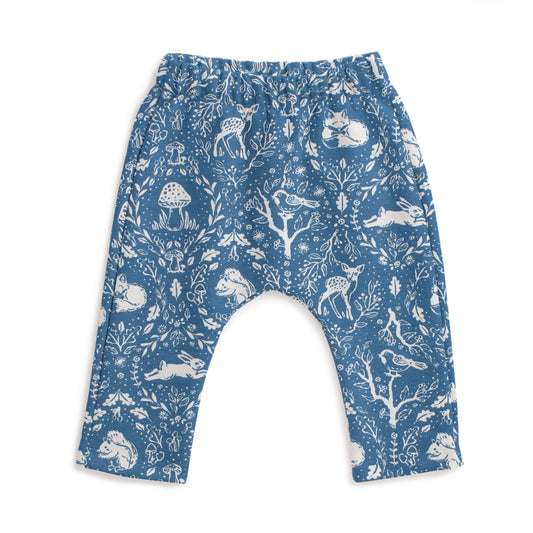 Harem Pants - Animal Tapestry Blue