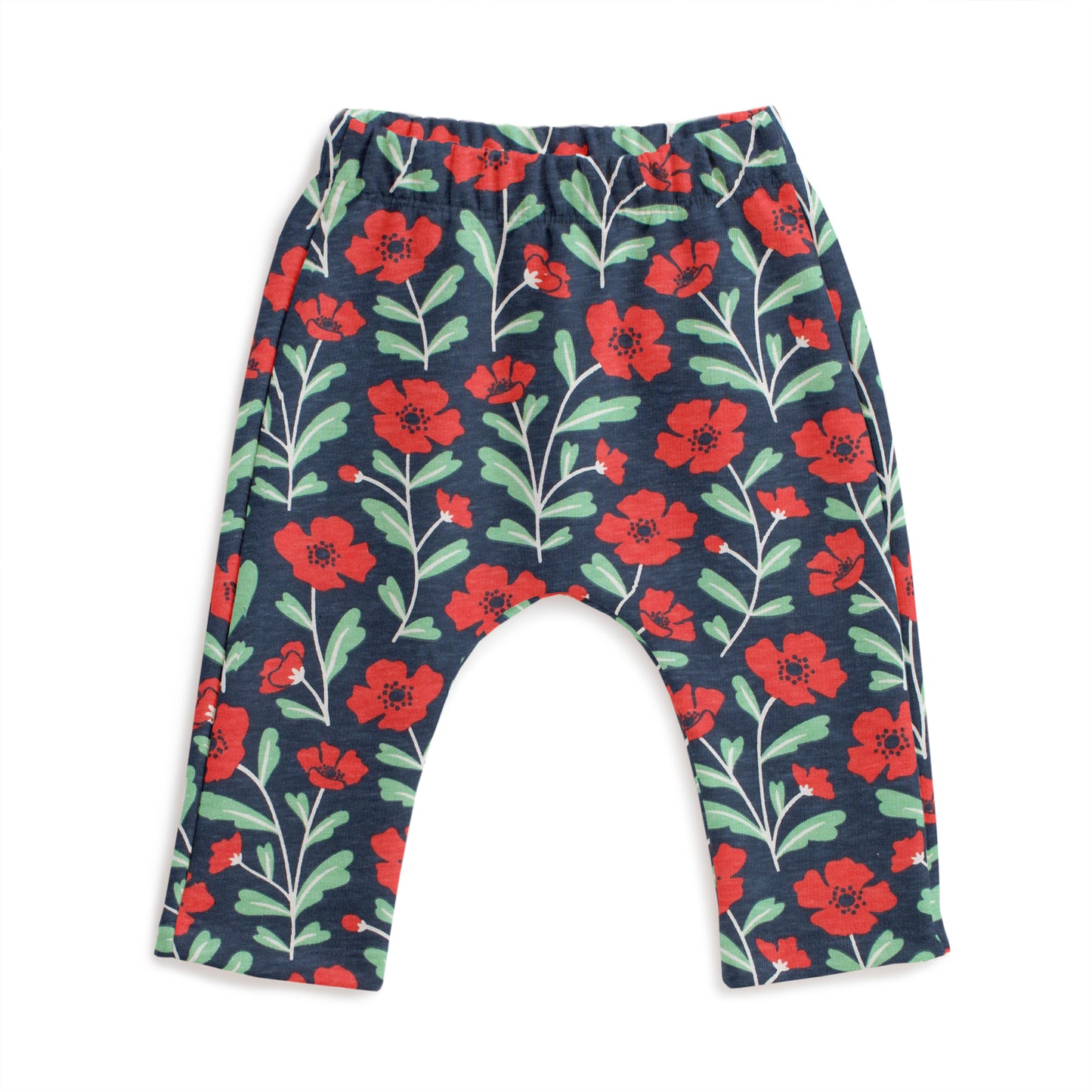 Harem Pants - Poppies Navy