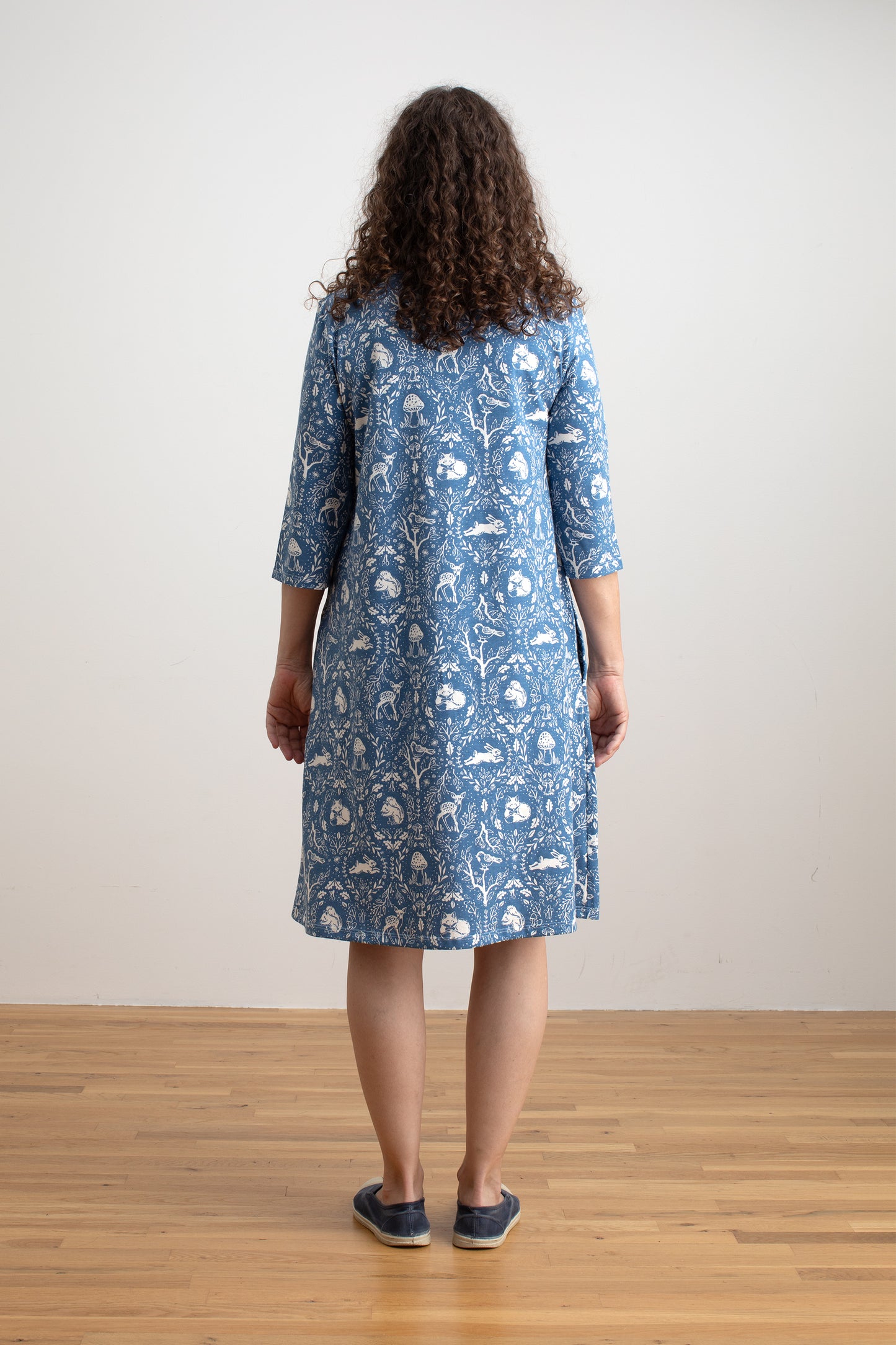 Helsinki Dress - Animal Tapestry Blue