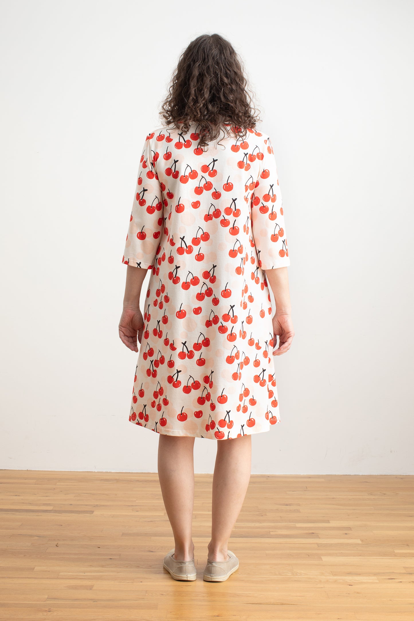Helsinki Dress - Cherries Red