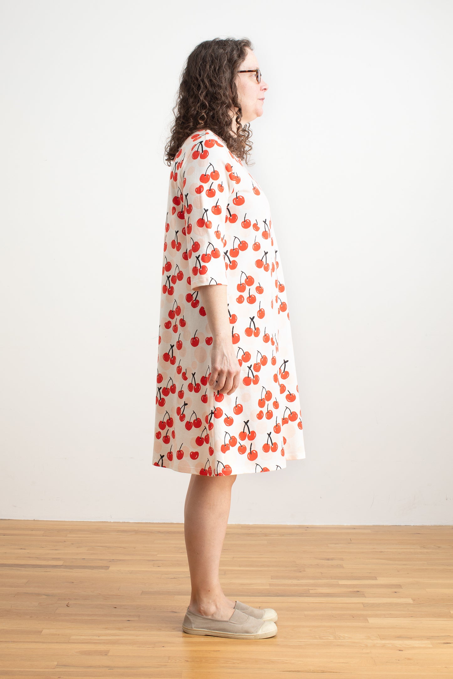 Helsinki Dress - Cherries Red
