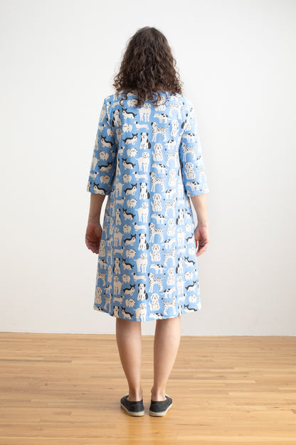Helsinki Dress - Dog Parade Blue