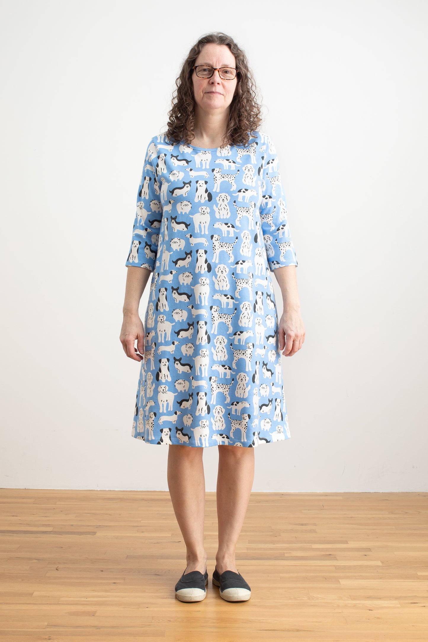 Helsinki Dress - Dog Parade Blue