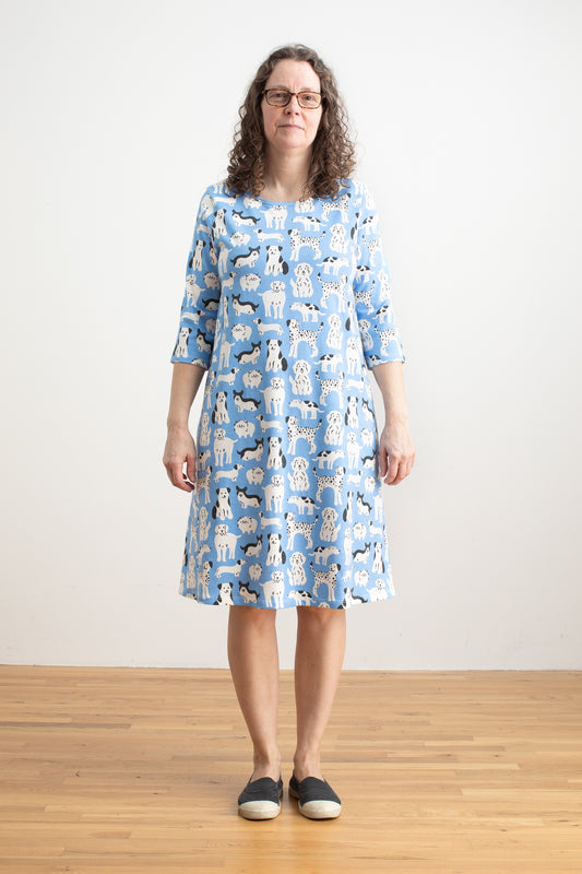 Helsinki Dress - Dog Parade Blue