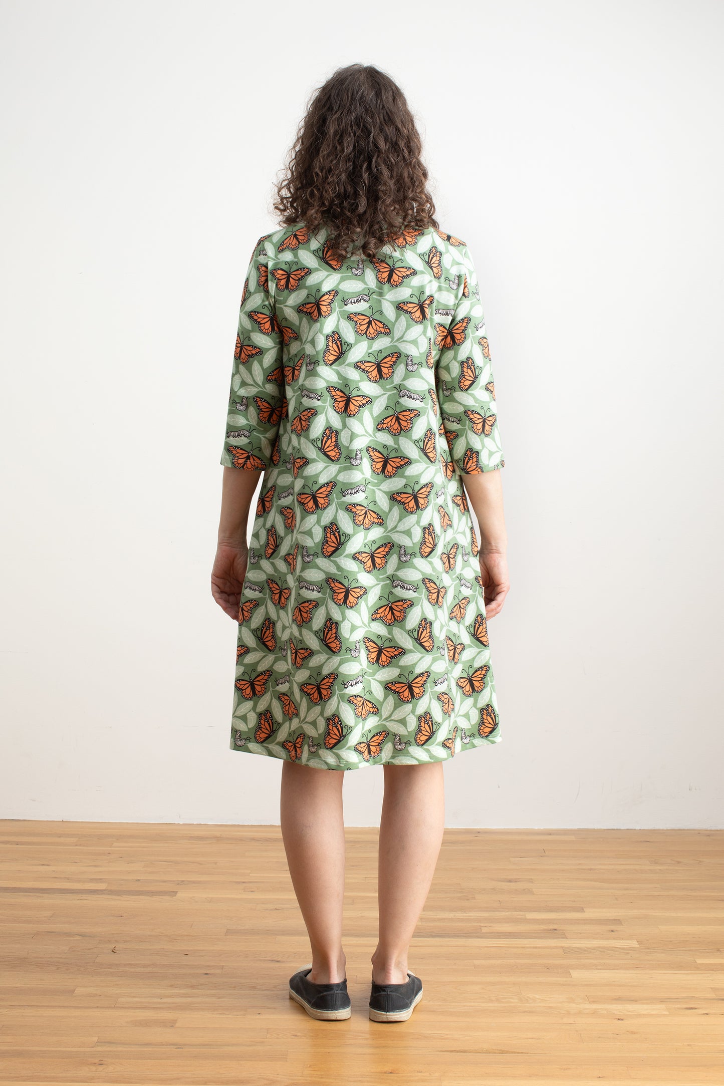 Helsinki Dress - Monarchs Dark Green