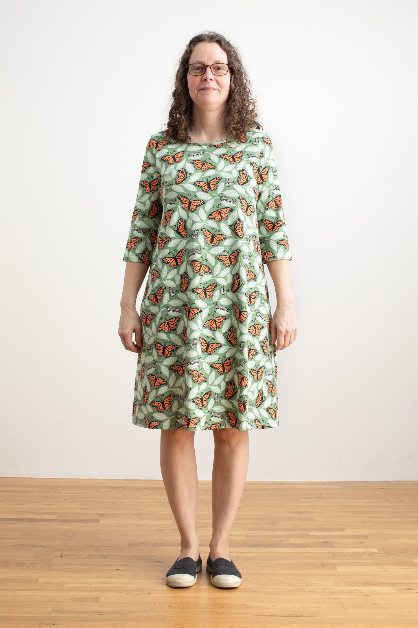 Helsinki Dress - Monarchs Dark Green