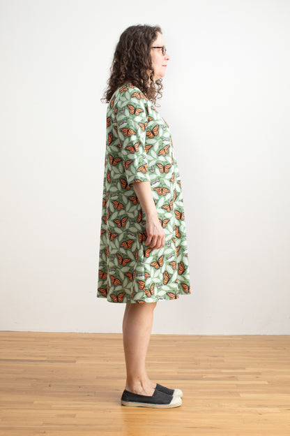 Helsinki Dress - Monarchs Dark Green