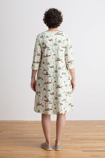 Helsinki Dress - Turtles Green