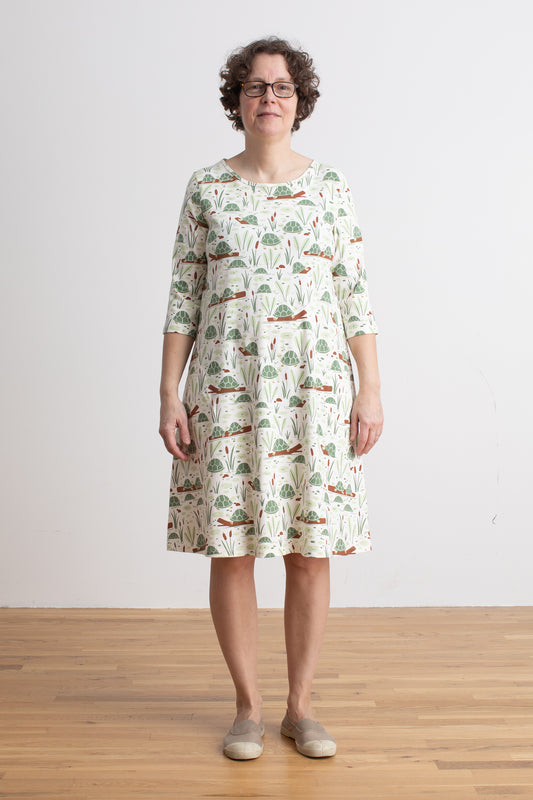Helsinki Dress - Turtles Green