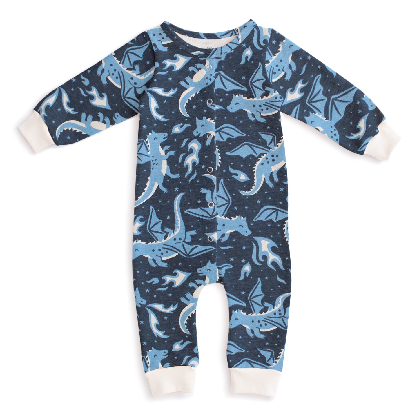 French Terry Jumpsuit - Dragons Navy