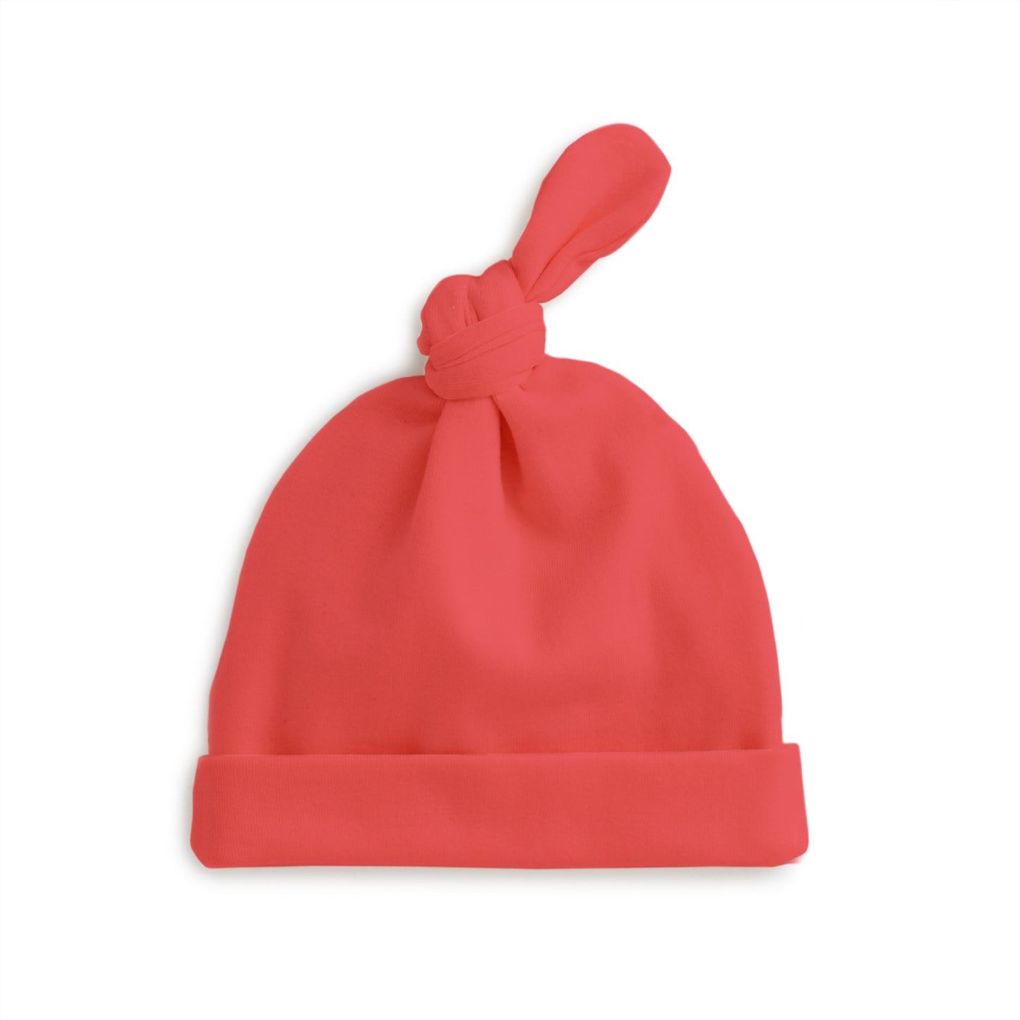 Knotted Baby Hat - Solid Scarlet Red