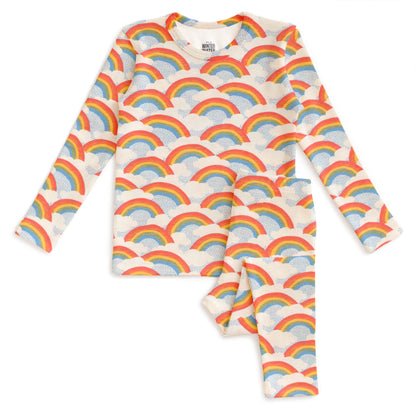 Kids Pajama Set - Rainbows