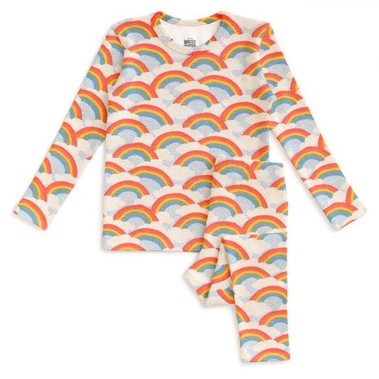 Kids Pajama Set - Rainbows