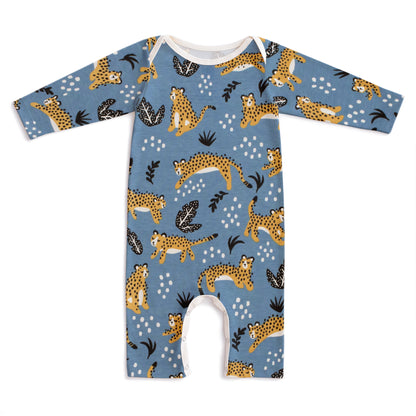 Long Sleeve Romper - Wildcats Lake Blue