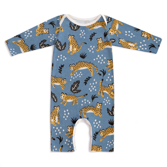 Long Sleeve Romper - Wildcats Lake Blue