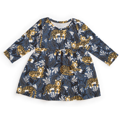 Lausanne Baby Dress - Dreaming Tigers Navy
