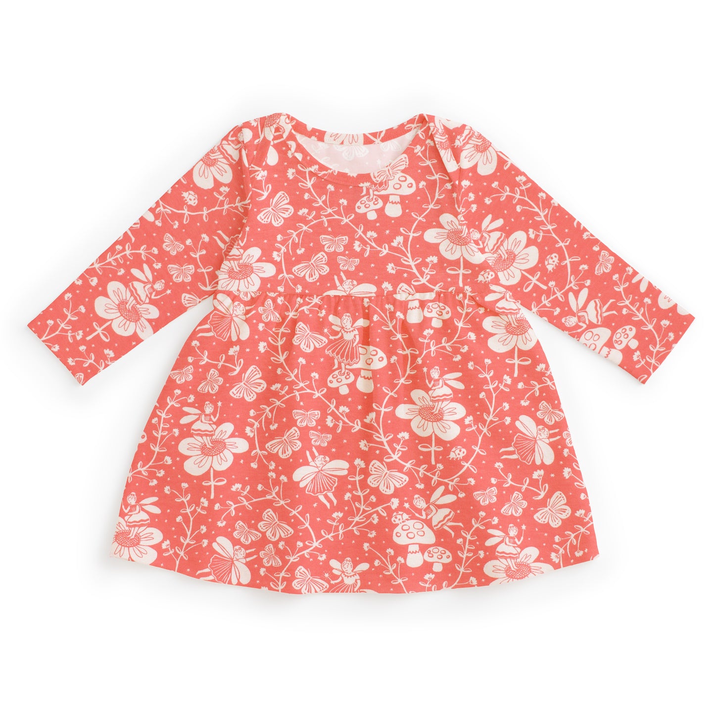 Lausanne Baby Dress - Fairies Coral