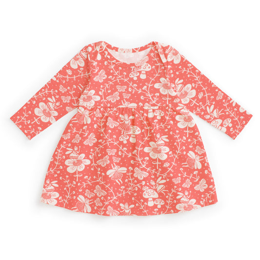 Lausanne Baby Dress - Fairies Coral