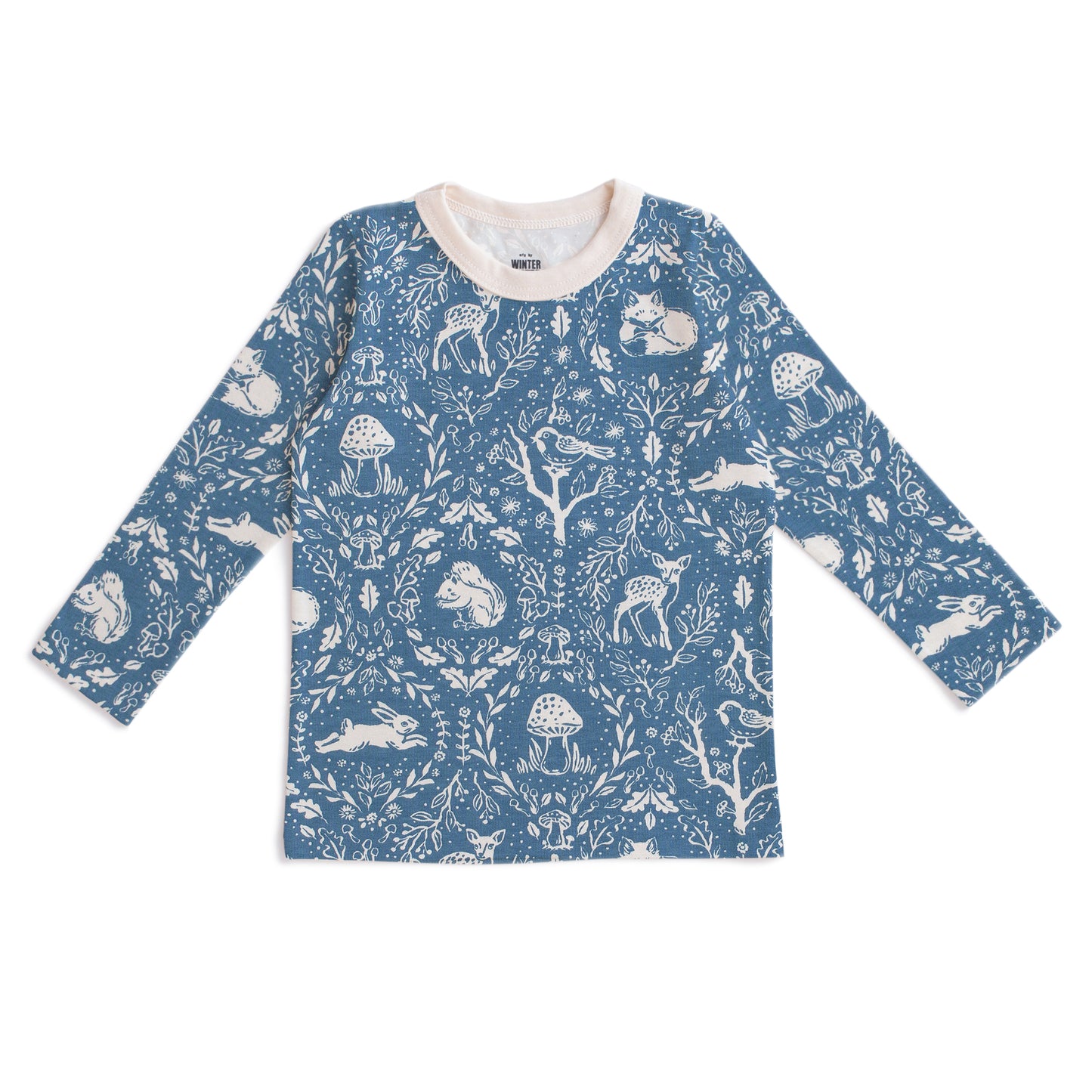 Long-Sleeve Tee - Animal Tapestry Blue