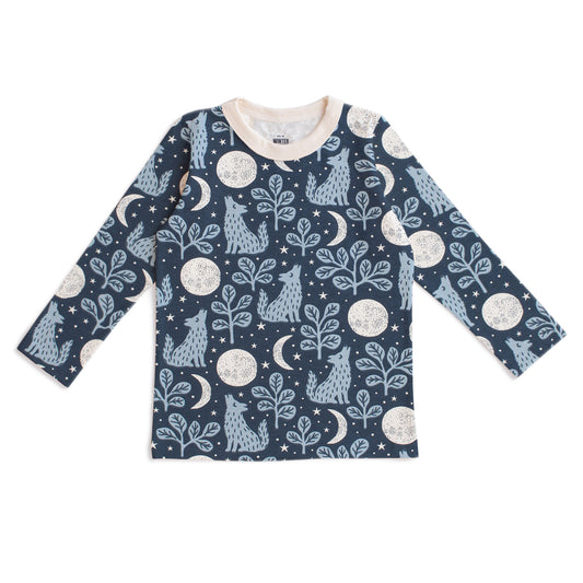 Long-Sleeve Tee - Wolves Navy