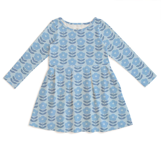 Madison Dress - Danish Flowers Blue