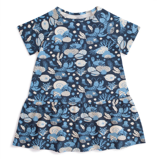 Milwaukee Dress - Ocean Life Navy