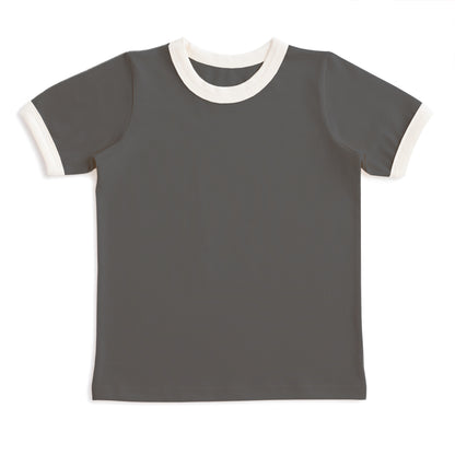 Ringer Tee - Solid Charcoal