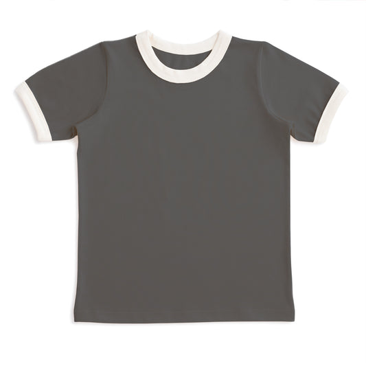 Ringer Tee - Solid Charcoal
