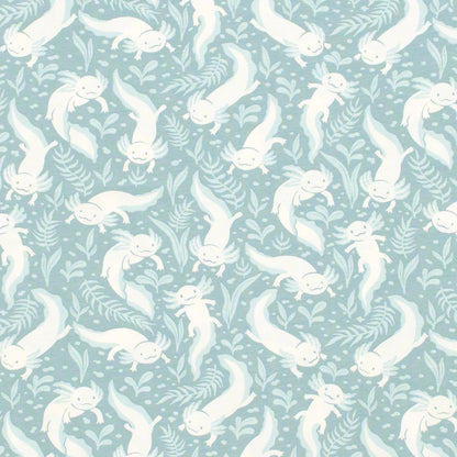 Summer Romper - Axolotls Surf Blue